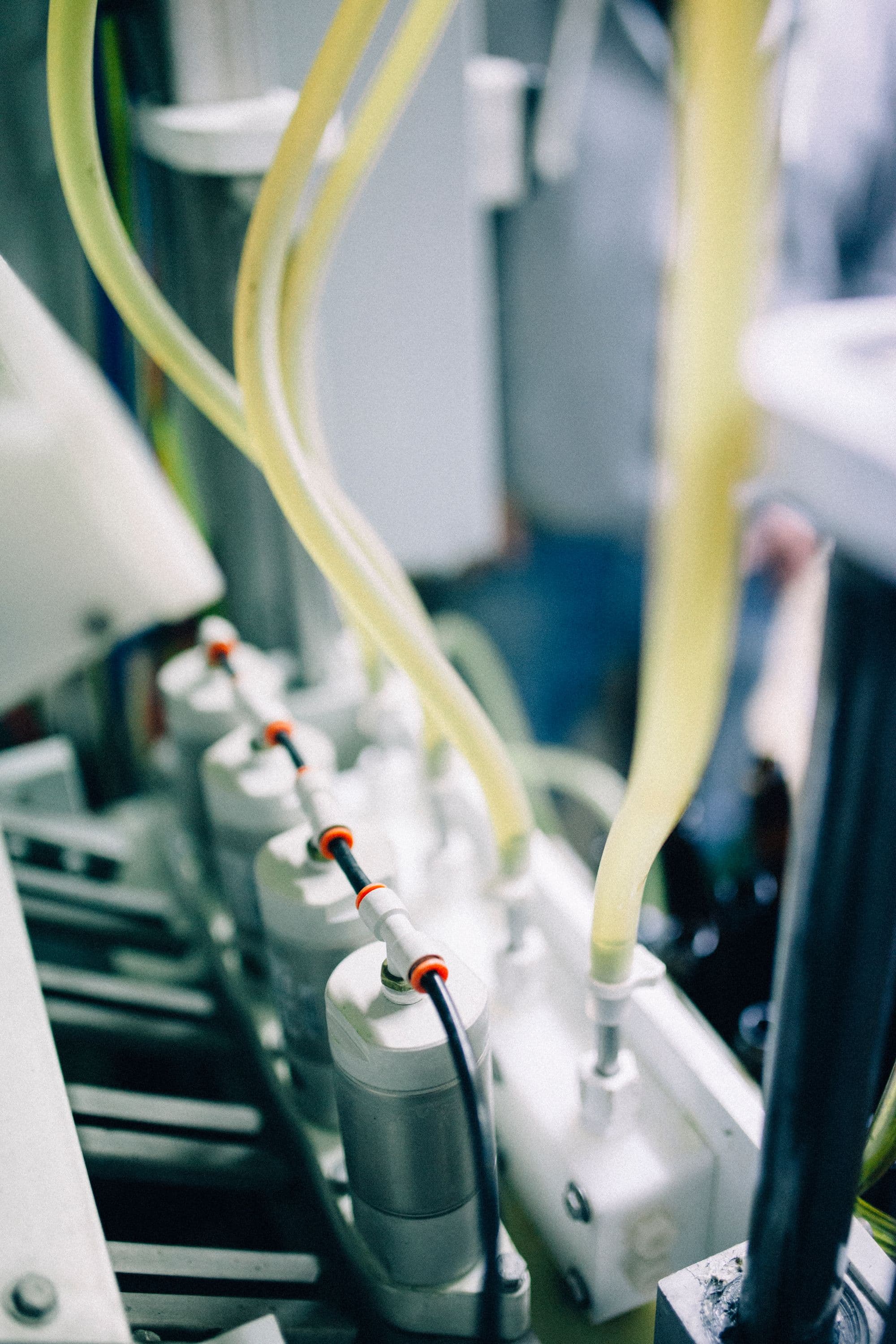 Inside a modern automated bottling line