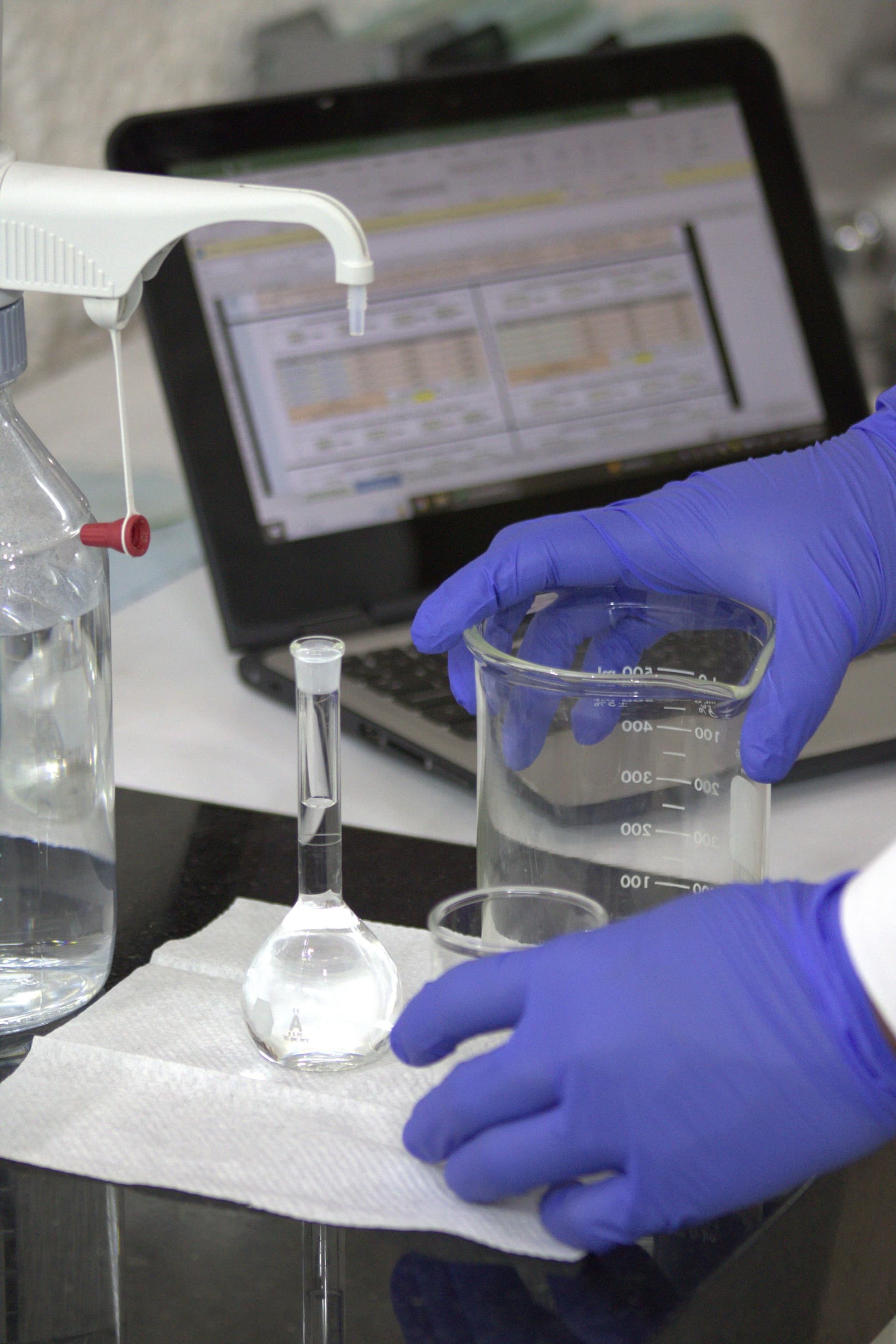 Laboratory testing of water quality