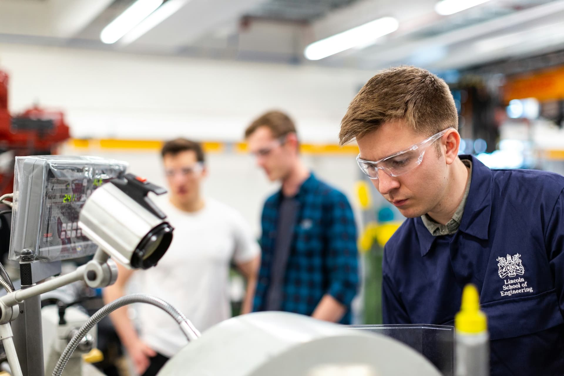 Technicians on the production and quality line